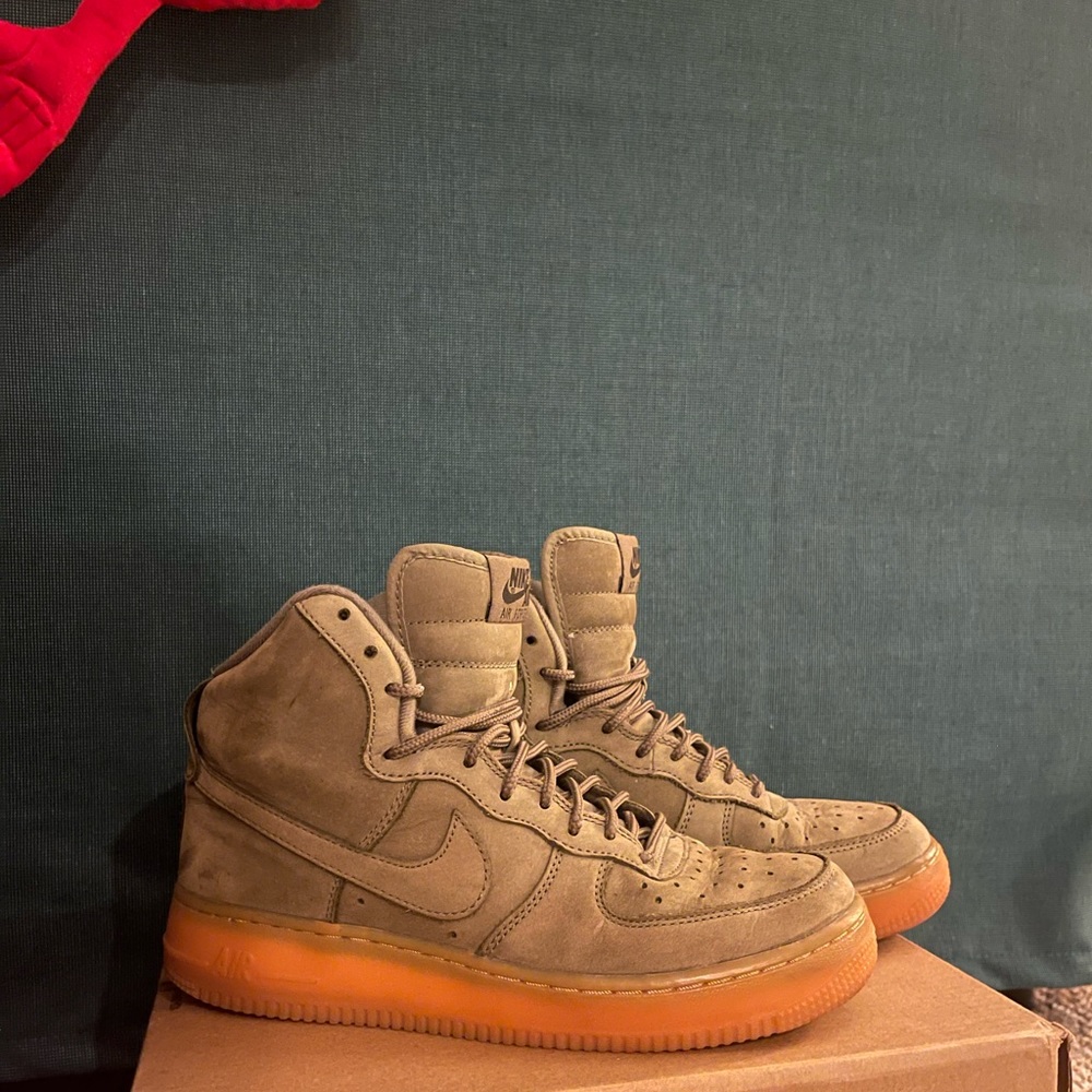 Green Air Force 1 High Medium Olive 6Y
